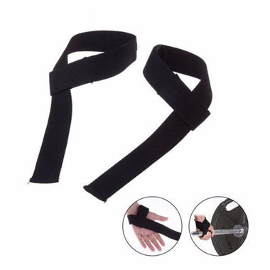 Men Leather Padded Gym Straps